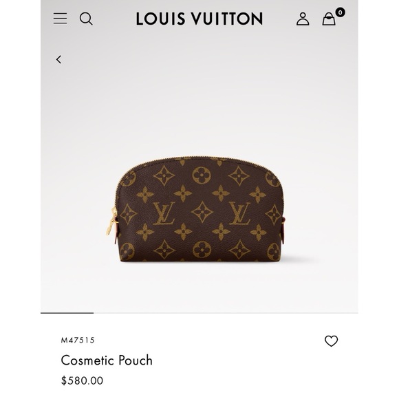 LOUIS VUITTON Pochette Bag Cosmetic Makeup Pouch PM Monogram - Picture 16 of 16